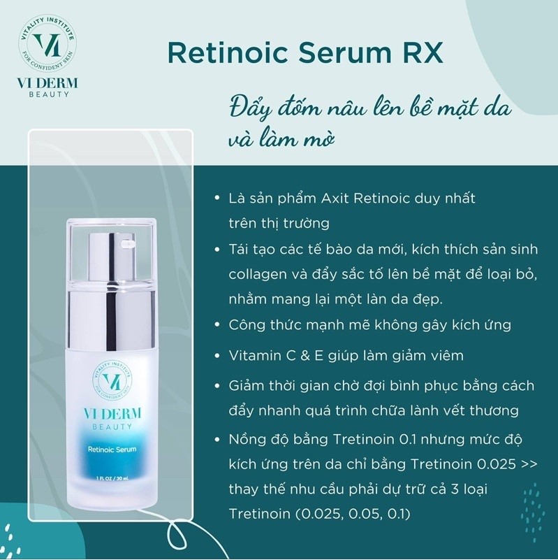 CÔNG TY] VI Derm Beauty Retinoic Serum – Tinh Chất Giảm Mụn