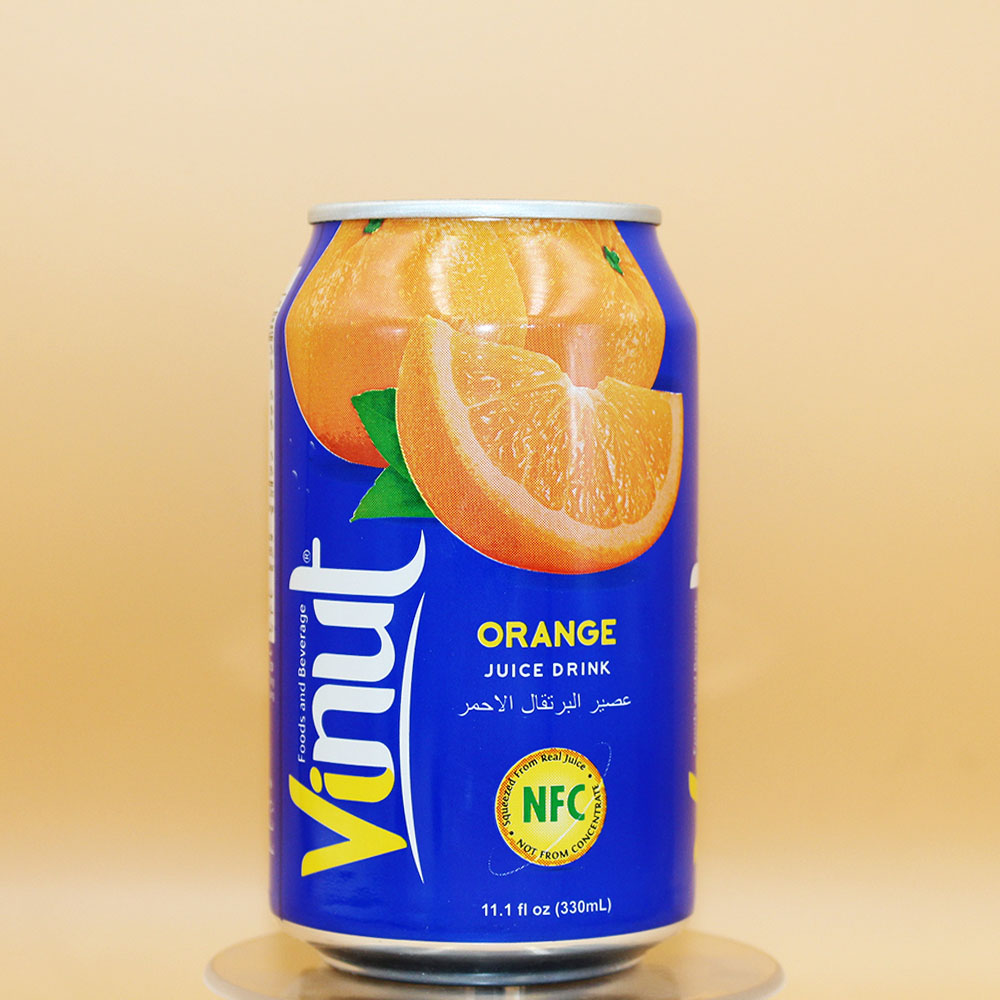 [LỐC 6 LON] Nước Ép Cam Vinut 330ml