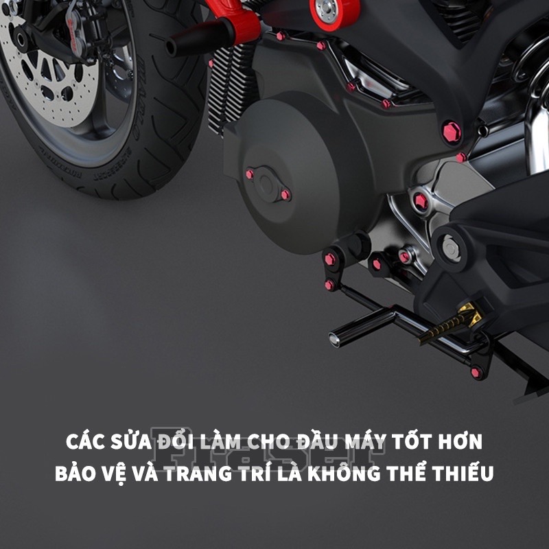 Chụp ốc trang trí xe máy 2018 (1 bộ 30 con)