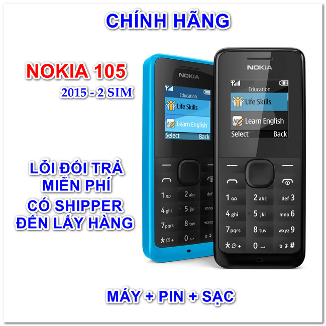 Điện thoại Nokia 105 (2015) 2 SIM