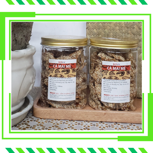 Cá mai tẩm mè ăn liền giòn thơm ngon, hộp 200 gr -