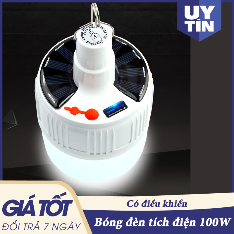 Bóng đèn tích điện, bóng đèn tích điện có điều khiển từ xa, SL-24, bóng đèn led sạc tích điện, bóng điện, đèn tích điện, den tich dien ( LOẠI TO) - 100 W - 1 ĐỔI 1 TRONG 7 NGÀY
