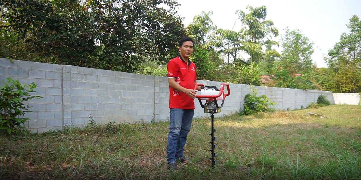 [HCM][Trả góp 0%] Máy khoan đất oshima 2ps tặng kèm mũi khoan 150mm