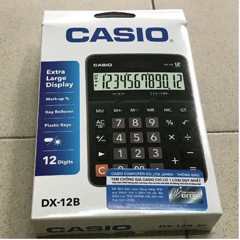 Máy tính Casio DX-12B - Chính hãng Bitex, Bảo hành 7 năm