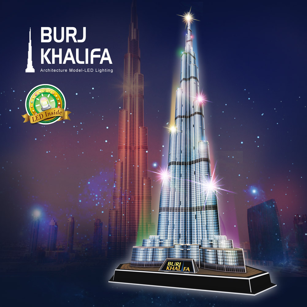 Mô hình giấy 3D CubicFun - Led Burj Khalifa L133h