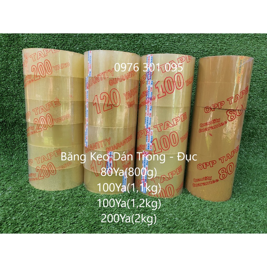 Băng Keo 100 Yards- Trong, Đục [ 1Kg2/Cây ] - Đèn Led Thiên Vân