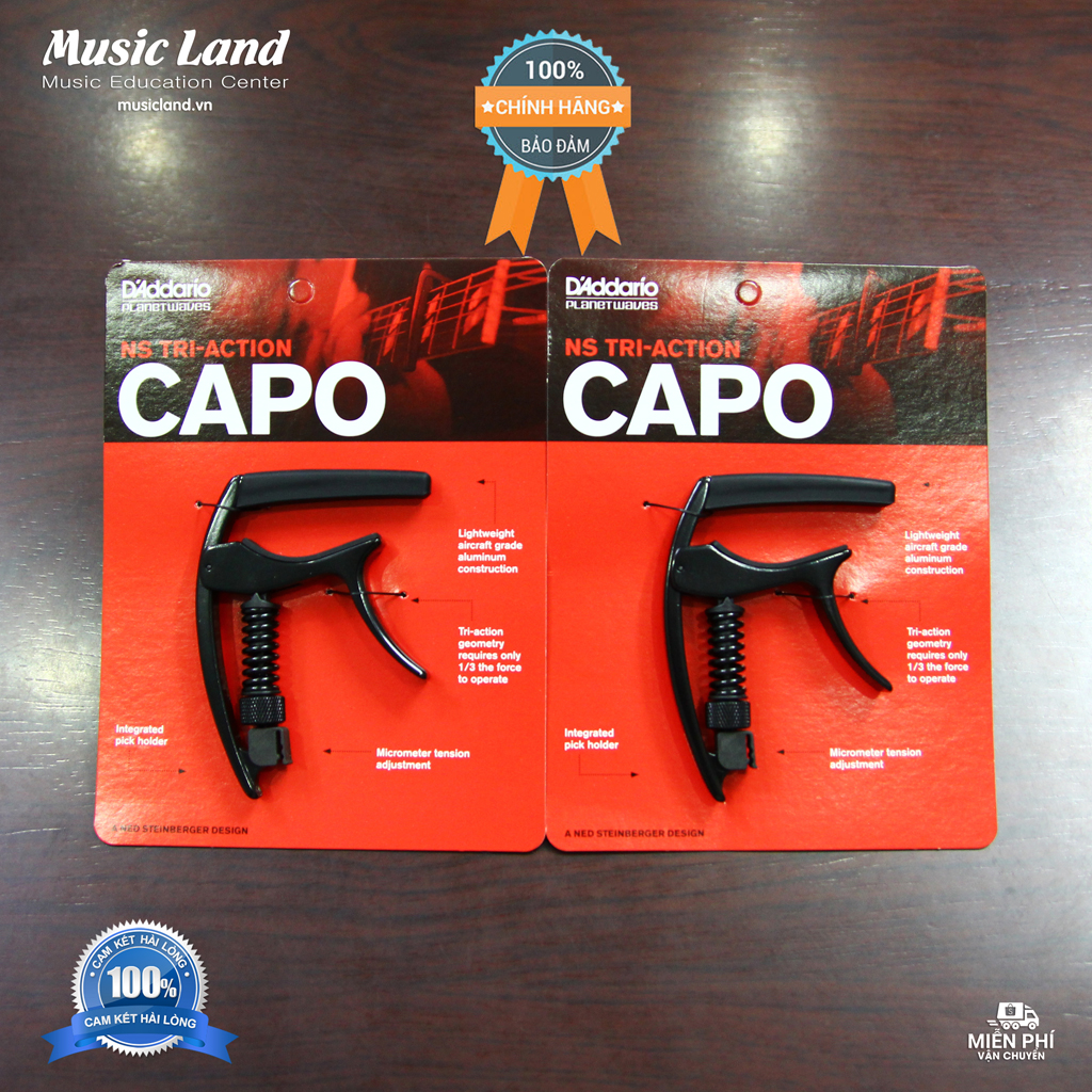 Capo Đàn Guitar - Planet Waves NS Tri-Action - Chính Hãng