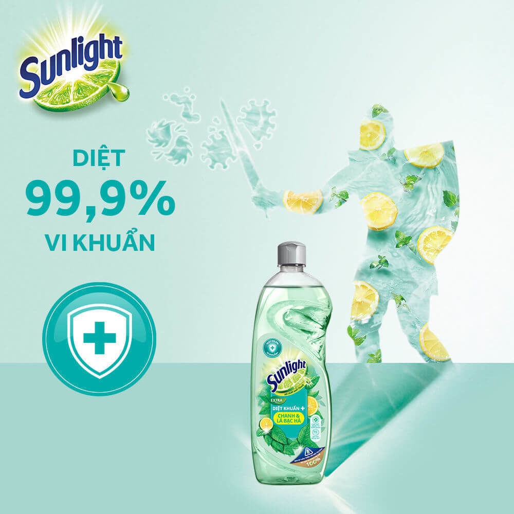 Nước rửa chén Sunlight can 3.6kg