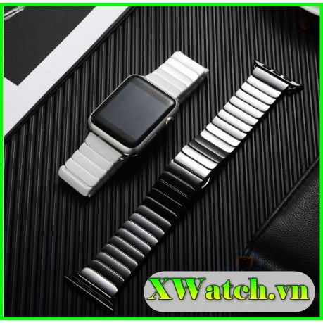 Dây gốm ceramic dành cho apple watch seri 1 2 3 4 5 38mm 40mm 42mm 44mm bản gốm cao cấp