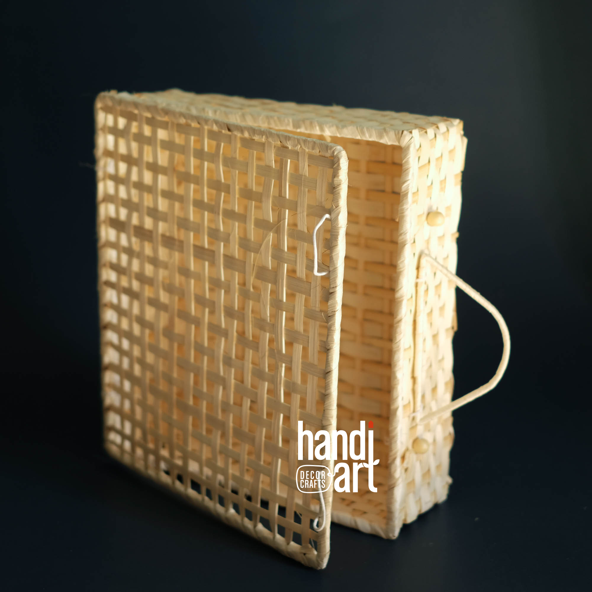 Gift Box bamboo đan-bamboo Square-woven bamboo box(33x30x10cm)