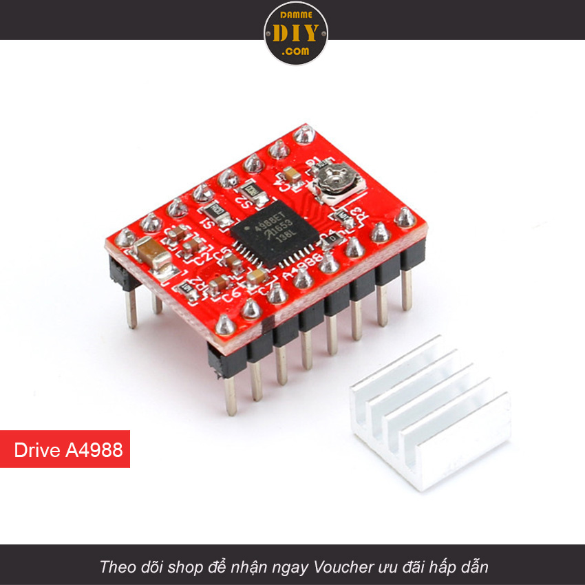 Driver A4988 - Module điều khiển động cơ bước - motor step