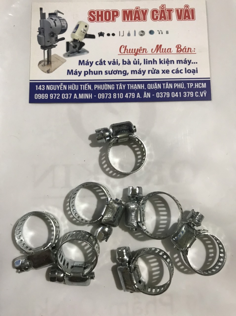 Đai xiết cổ dê cho máy bơm mini