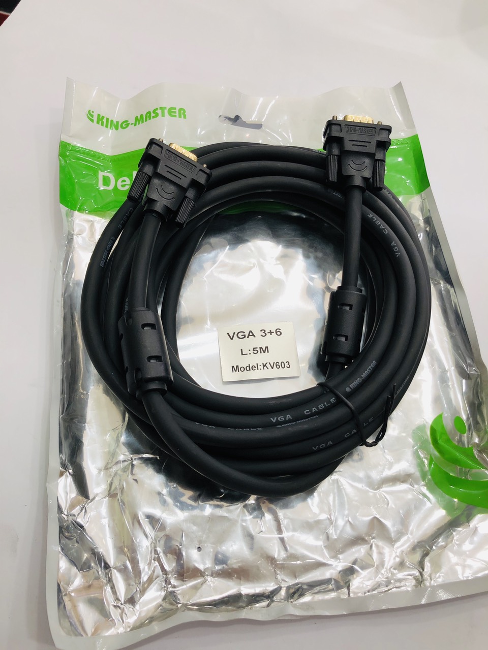 Cáp VGA (3+6) KING-MASTER dài 5m (KV603)