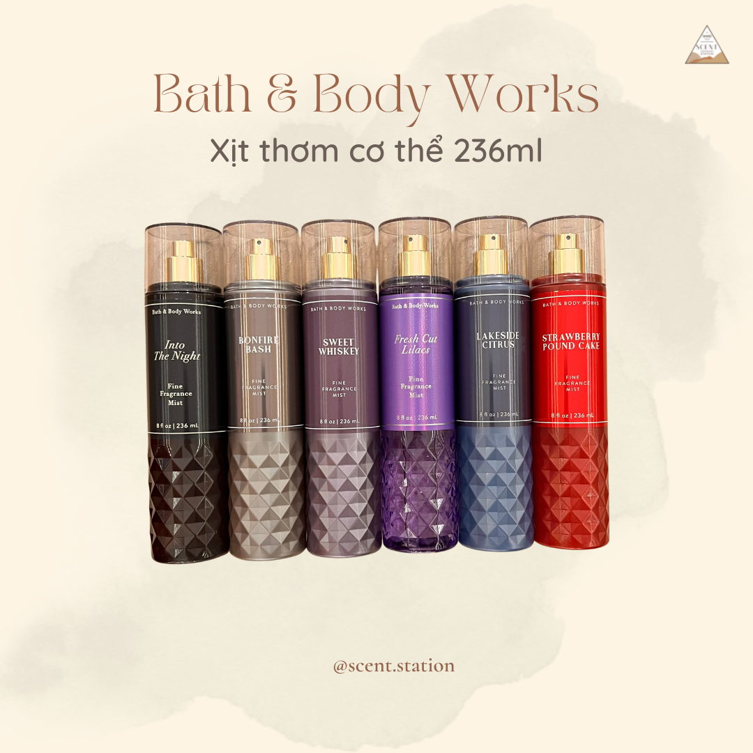 Xịt thơm cơ thể Body mist Bath & Body Works 236ml