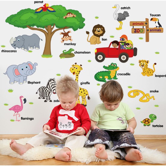 [20 mẫu] Decal dán tường, tranh dán tường cho bé được chọn mẫu