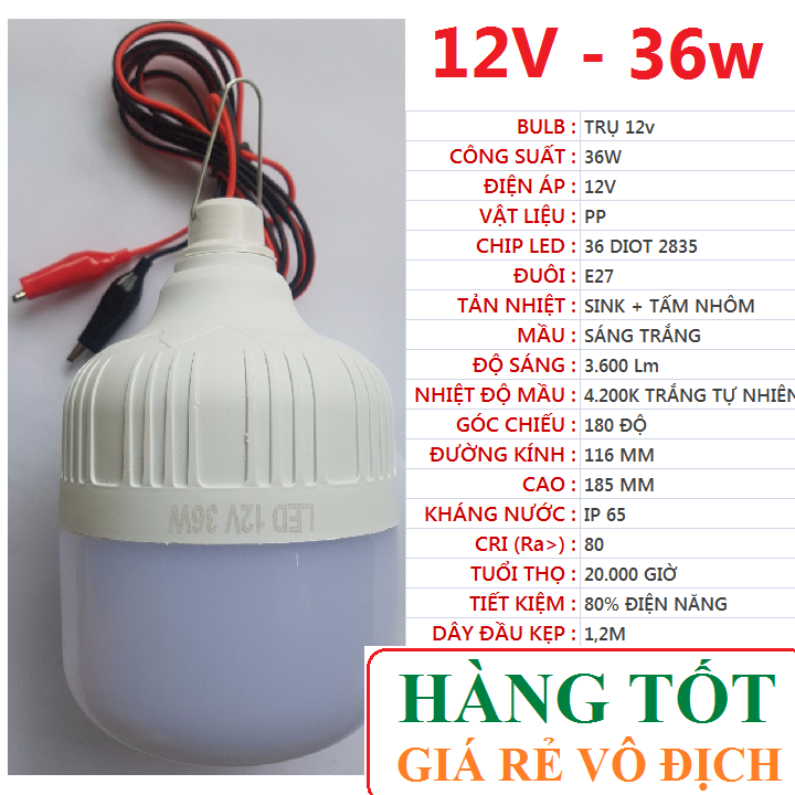 Bóng đèn LED 12v - đủ 30w hoặc 36w