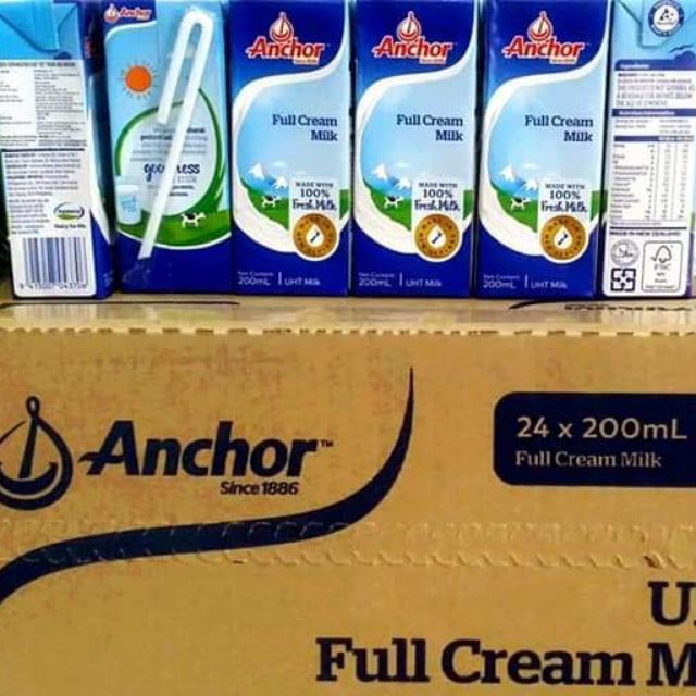 Thùng Sữa tươi nguyên kem Anchor 200ml