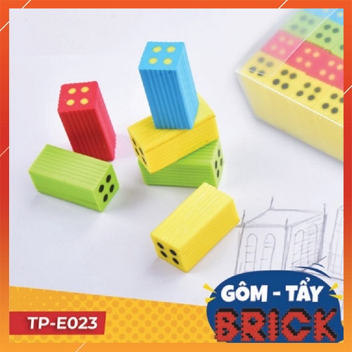 Gôm tẩy Điểm 10 Brick TP-E023 hình viên gạch