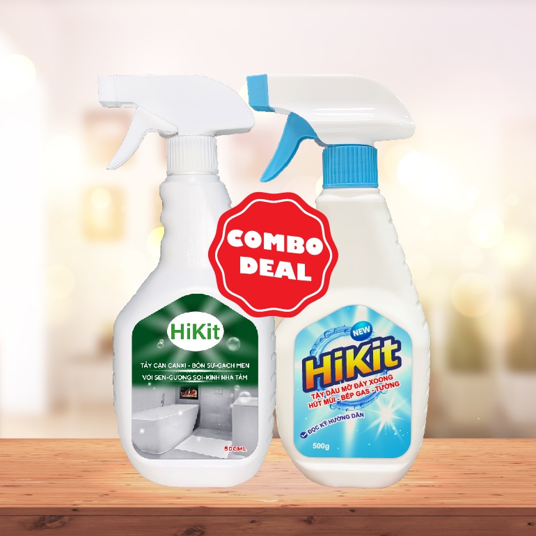 Combo Tẩy Dầu Mỡ Và Tẩy Cặn Canxi 500Ml
