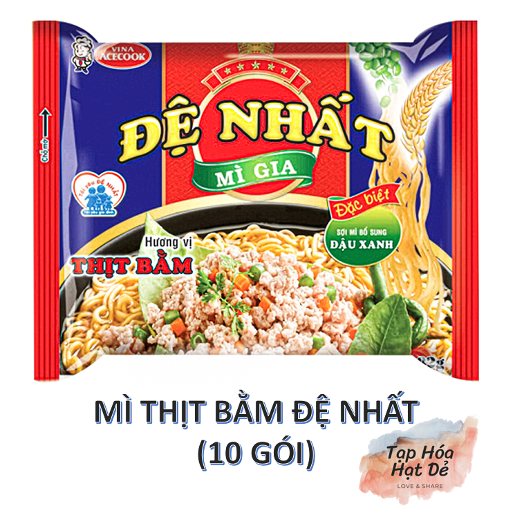 COMBO 10 GÓI MÌ ĐỆ NHẤT VỊ THỊT BẰM (10 GÓI)