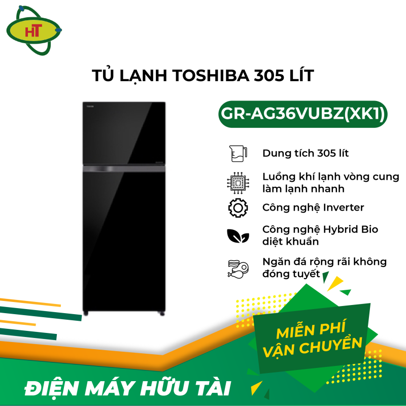 Tủ lạnh Toshiba 305 L GR-AG36VUBZ(XK1)
