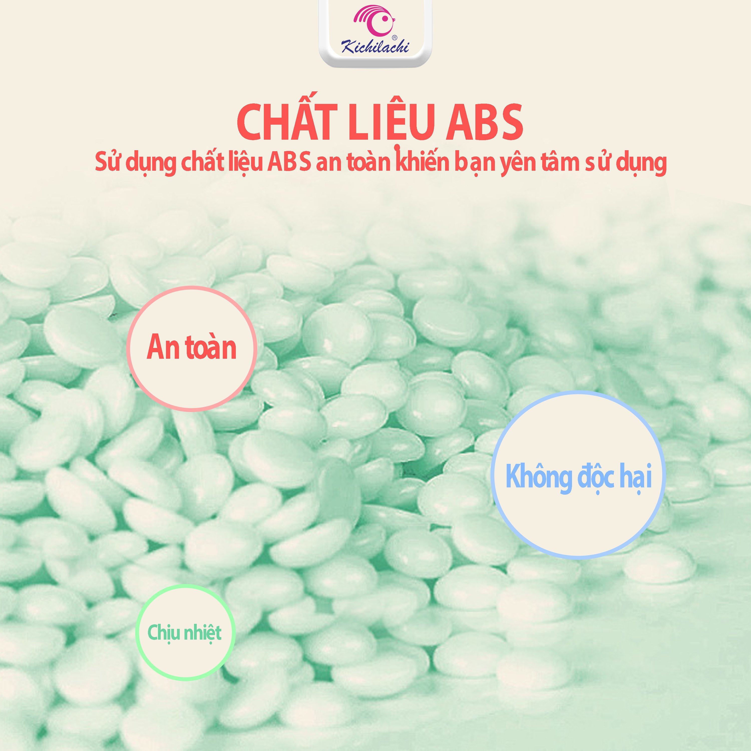 Que đo nhiệt độ sữa và thức ăn dặm cho bé Kichilachi
