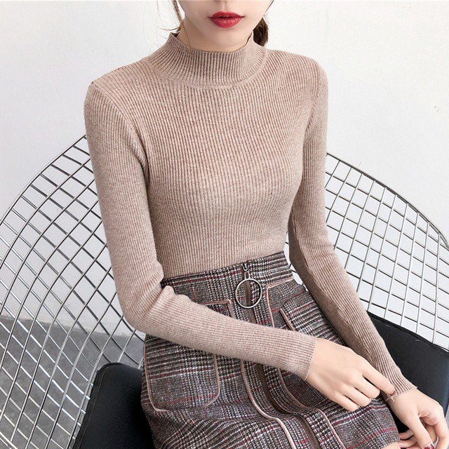 Áo len cổ 3 phân siêu hot siêu cá tính giữ ấm cơ thể