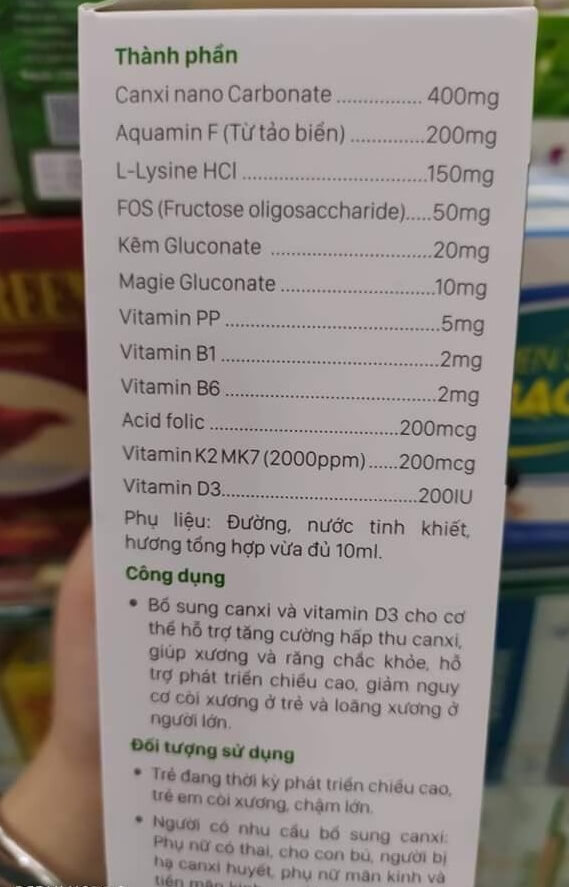 NƯỚC TĂNG CHIỀU CAO G-TALL   -   GTALL (HỘP 20 GÓI 10ML/GÓI) - TS001