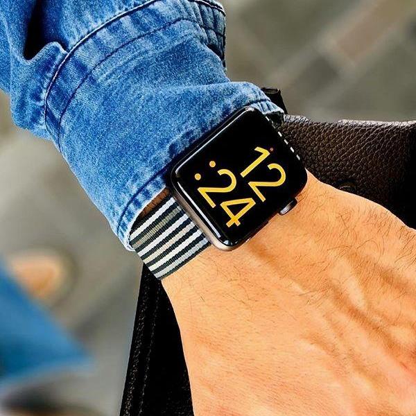 Dây Nylon Woven đồng hồ Apple Watch Black Strike (không kèm mặt đồng hồ)