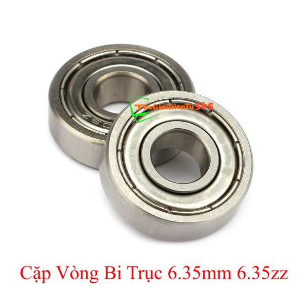 5 CẶP VÒNG BI TRỤC 6.35MM 6.35ZZ
