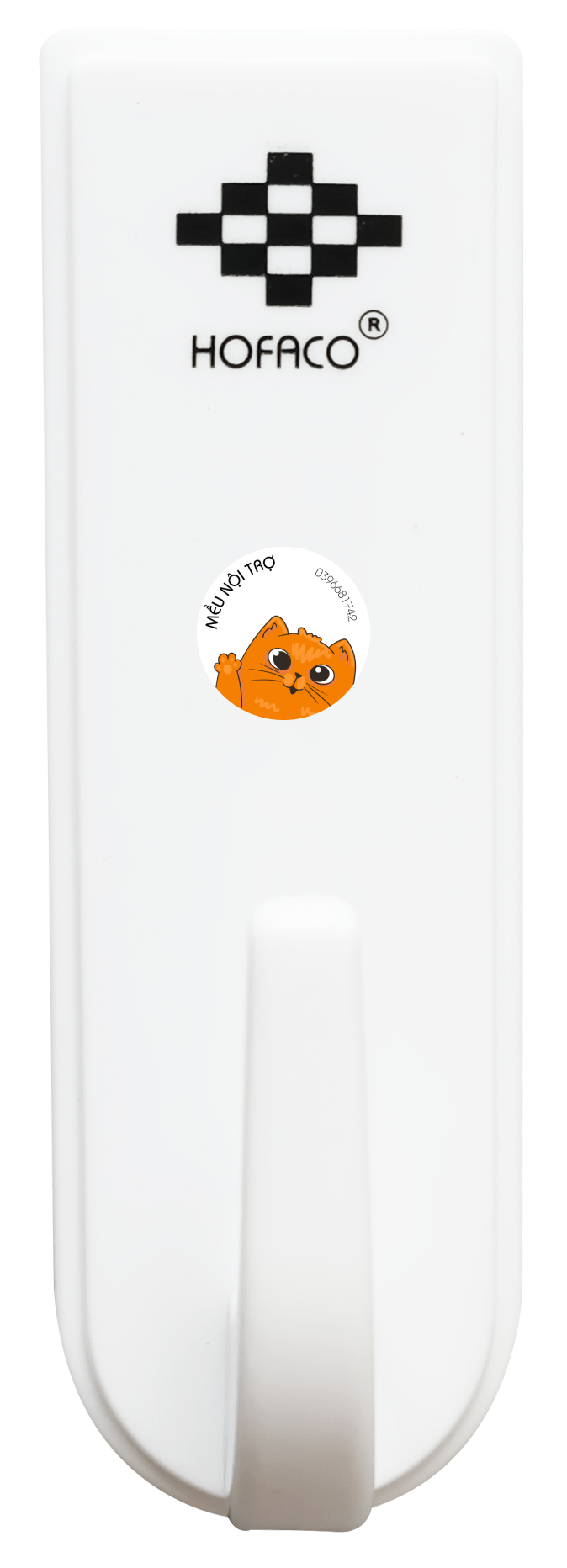 Móc dán tường siêu chắc chắn 3 vuông - Hofaco HPG08