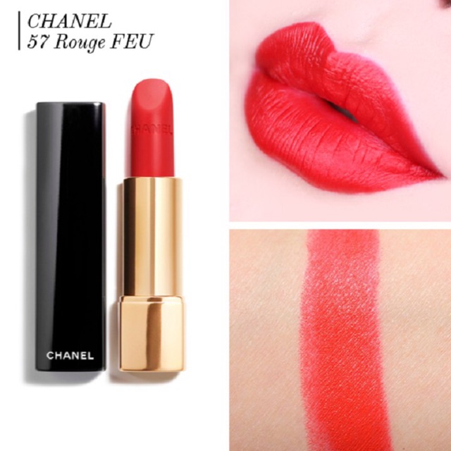 Son Chanel 57 Rouge Feu – Đỏ cam