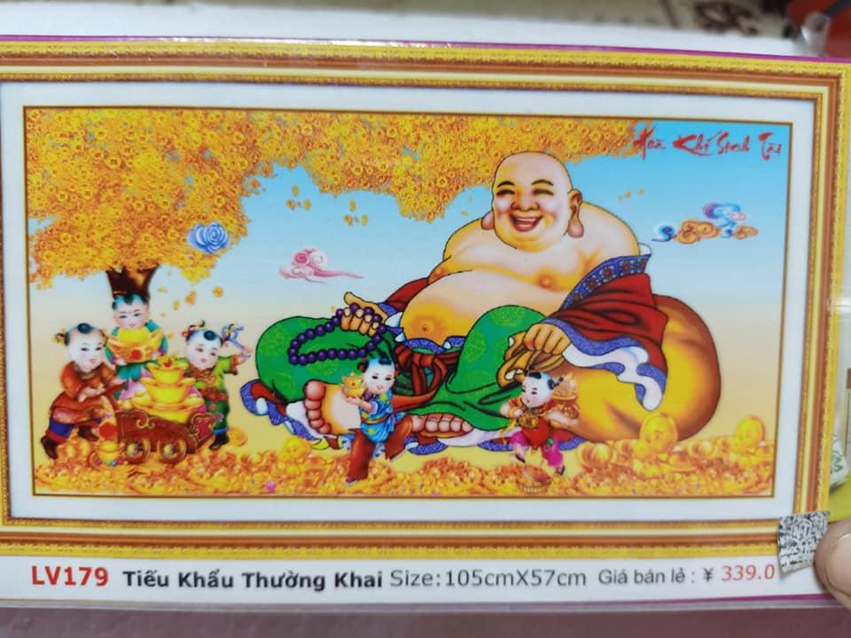 Tranh đính đá cao cấp Tiếu Khẩu Trường Khai LV179 Kích thước 100cm x 57cm