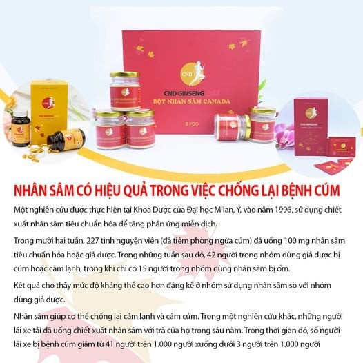 Nhân Sâm Hoà Tan CND GINSENG Red
