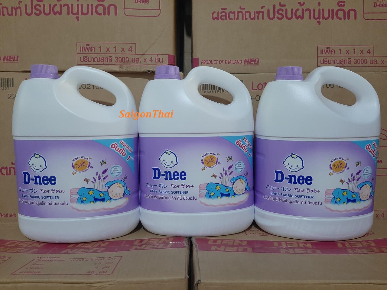 Nước xả làm mềm vải Dnee 2800ml Thái Lan - Màu Tím