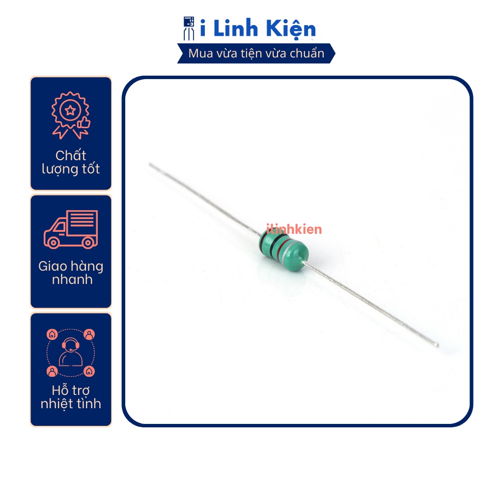 Cuộn cảm vạch 1/2W 0410 từ 4.7uH đến 2.2mH (10c)