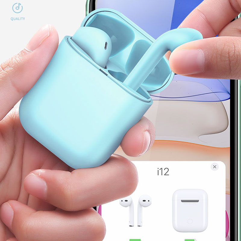 Tai nghe Bluetooth inpods i12 Bản Cao Cấp Chip 5.0 Bluetooth, Tai Nghe Bluetooth Không Dây I12s hay hơn i7s, Tai Nghe Bluetooth Nhét Tai, Tai nghe bluetooth pin trâu cho samsung/oppo/xiaomi/iphone