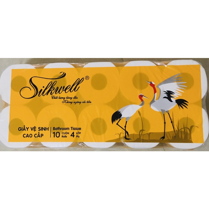 GIẤY VỆ SINH CAO CẤP 4 LỚP SILKWELL