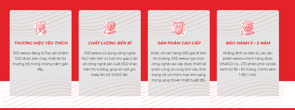Ổ cứng ssd eekoo chính hãng bảo hành 3 năm