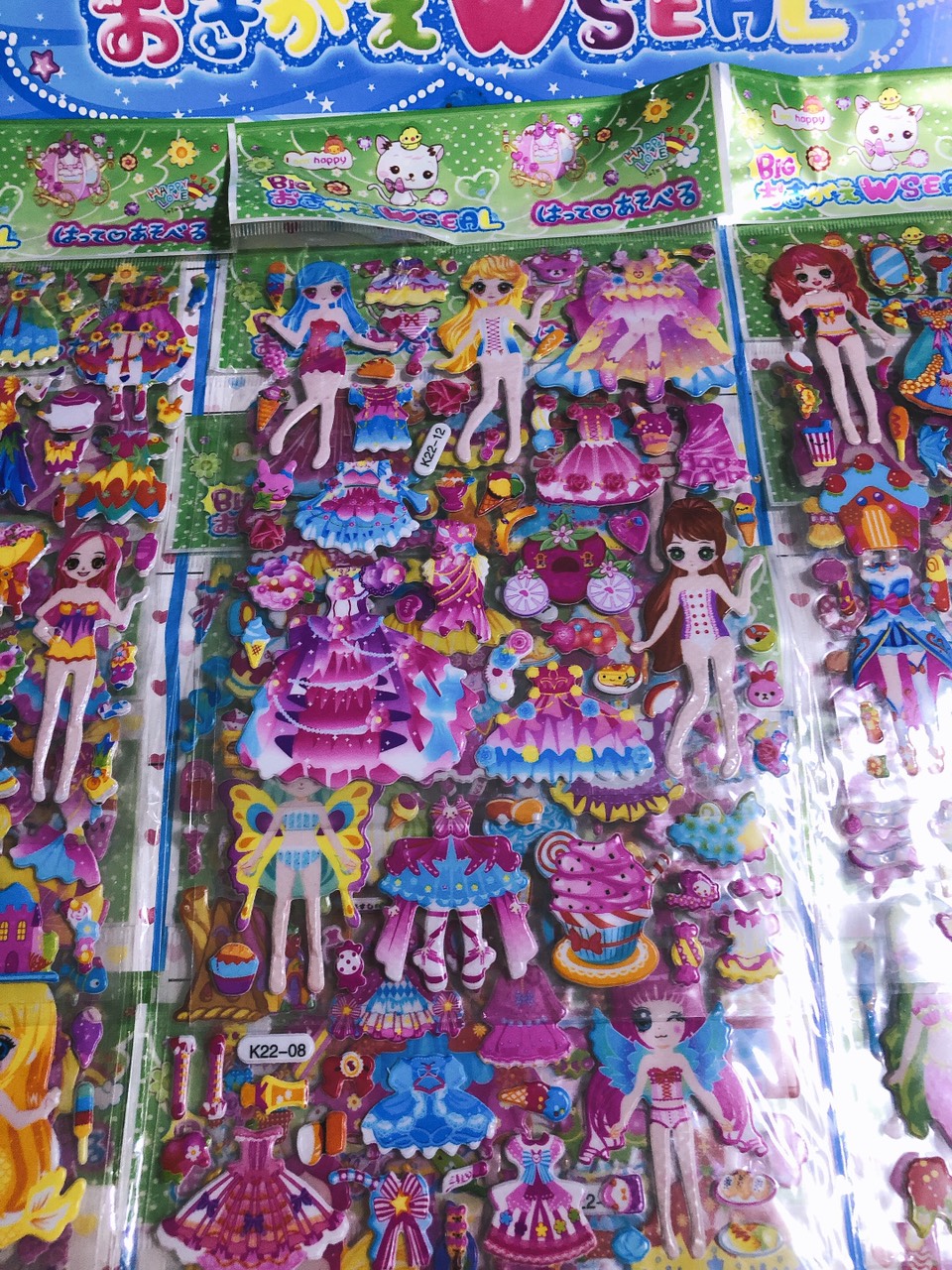 dán hình sticker in hình 3d hoạt hình ( 1 tấm )