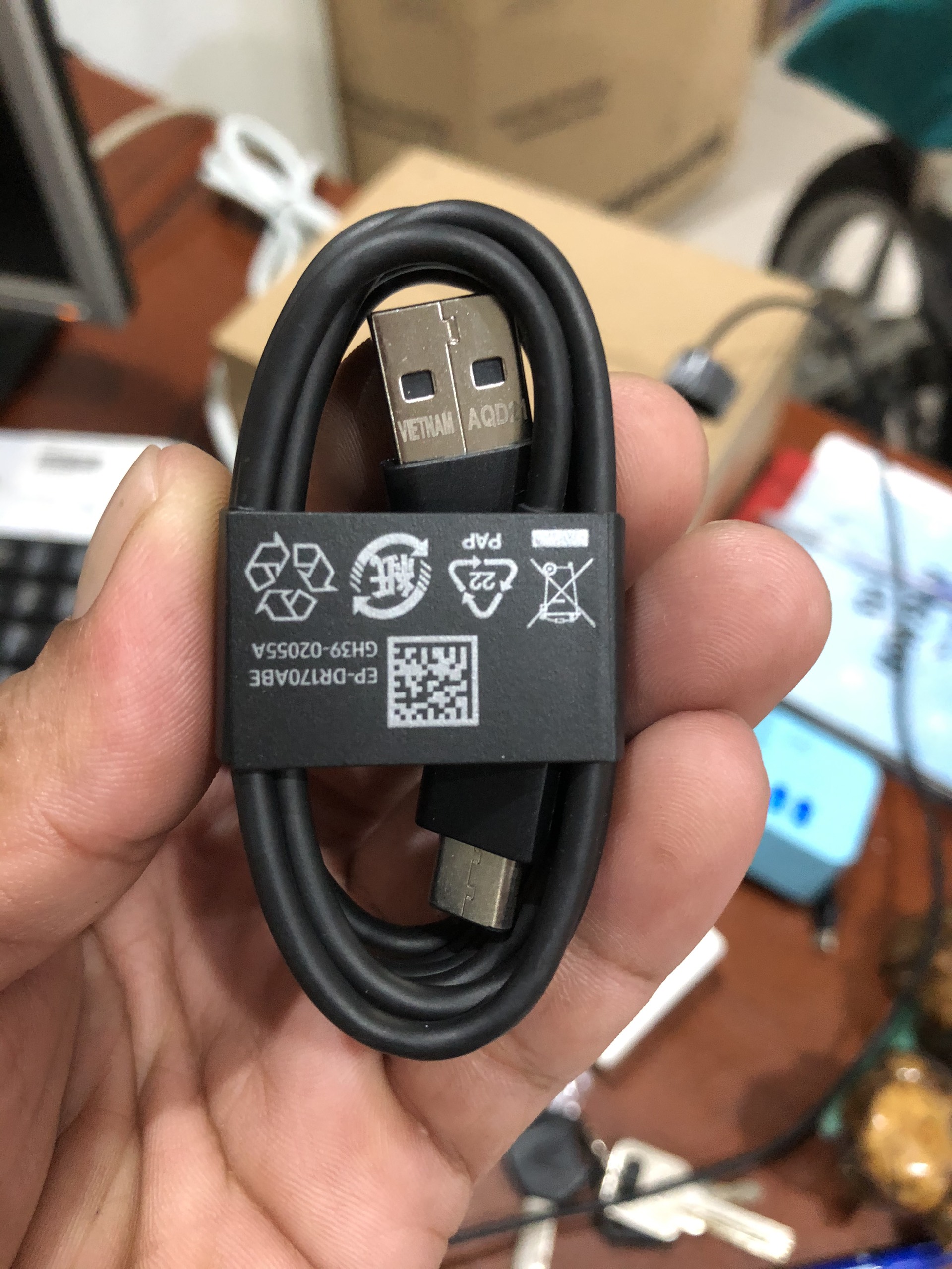 CÁP SẠC  DÀNH CHO SAM SUNG S10 USB - TYPEC 1M - MADE IN VIETNAM