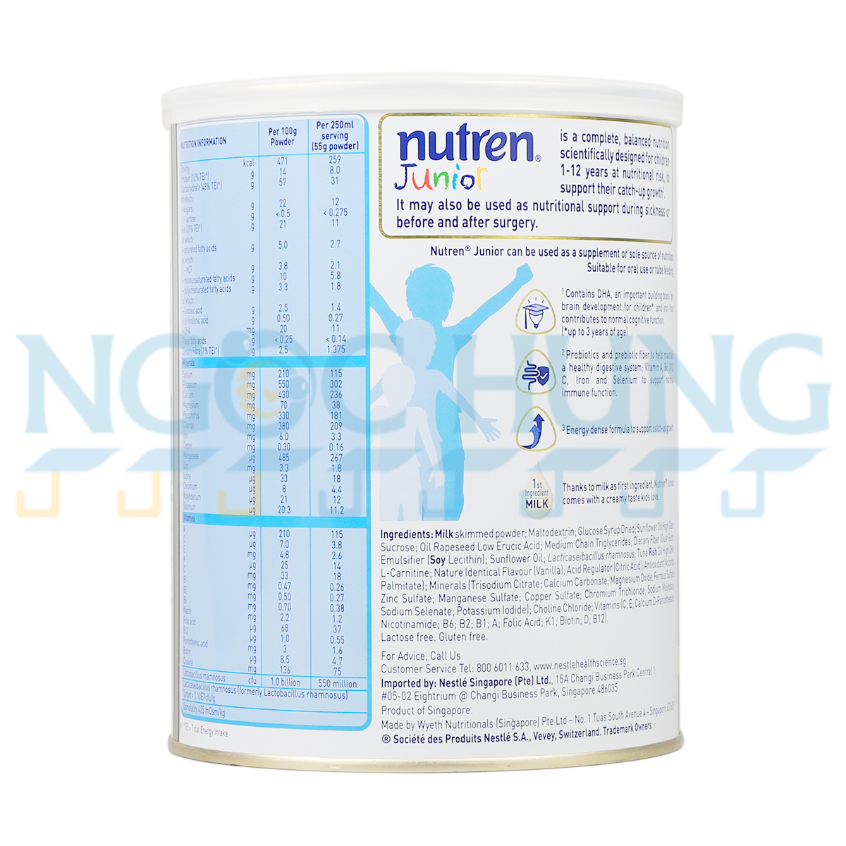 Sữa bột Nestle Nutren Junior 850g (1-12 tuổi)