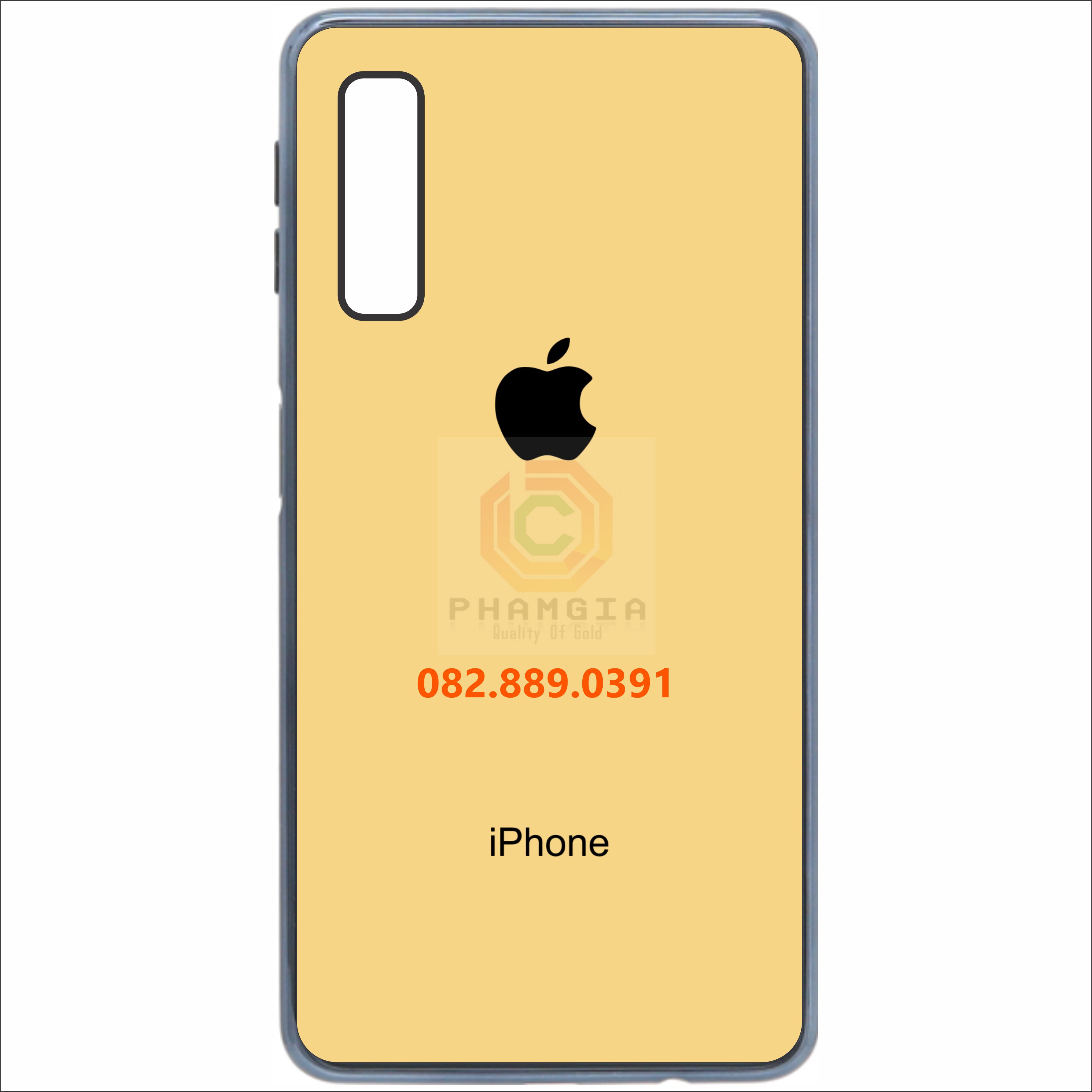 [HCM]Ốp lưng giả iPhone cho Samsung  A7 2018 mặt lưng bóng đẹp