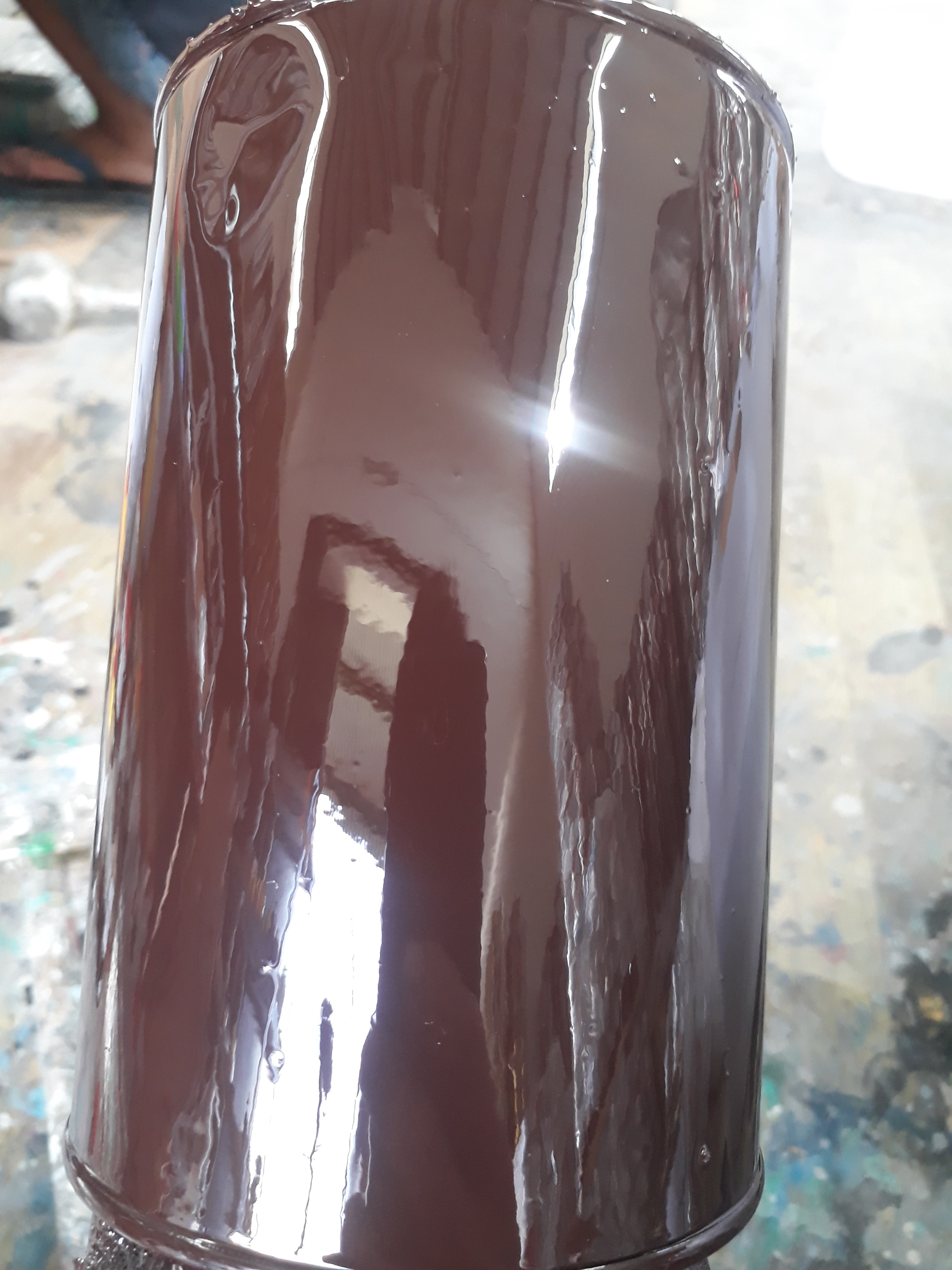 Sơn sắt mạ kẽm 2 thành phần Epoxy Dolphin (BỘ 1KG) - Tặng kèm cọ
