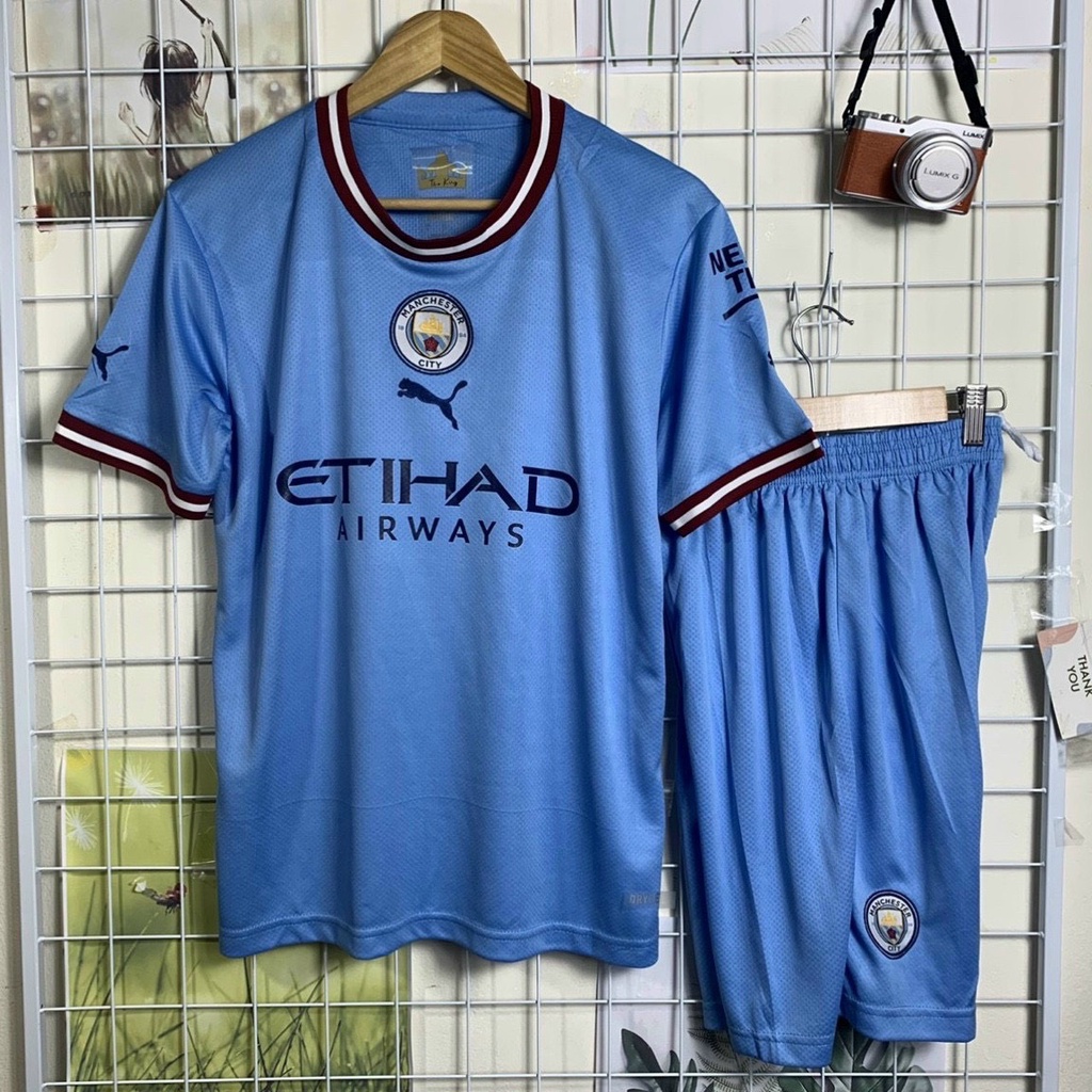 Áo Bóng Đá CLB Manchester City, Áo Đá Banh Manchester City Sân Nhà 22 23