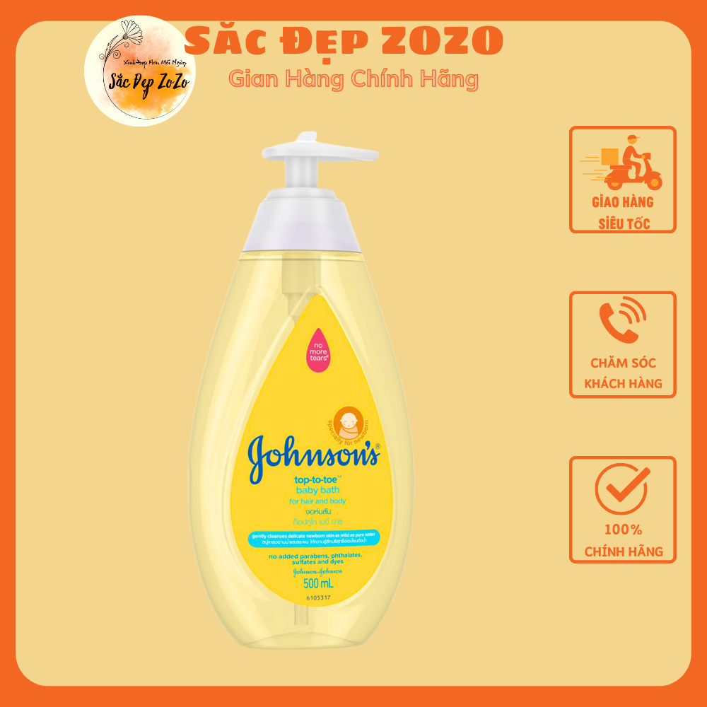 Sữa tắm gội toàn thân Johnson's Baby 500ml
