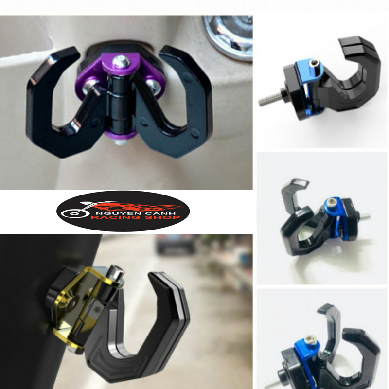 [HCM]Móc treo đồ xe máy 2 móc xoay 180*