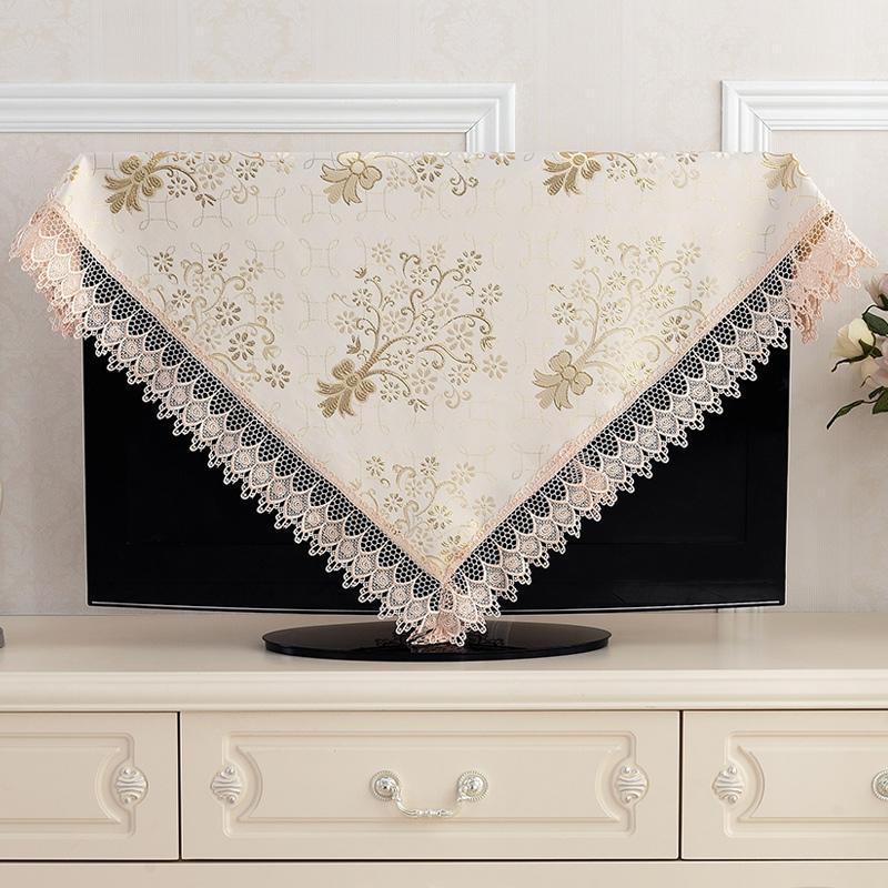 Vải Phủ Màn Hình Tivi Bọc Chống Bụi Dạng Treo 55 Inch 50 Tinh Thể Lỏng 42 Kiểu Để Bàn 65 Phong Cách Châu Âu 32 Ren 46 Bộ Treo Tường Vải Nghệ Thuật