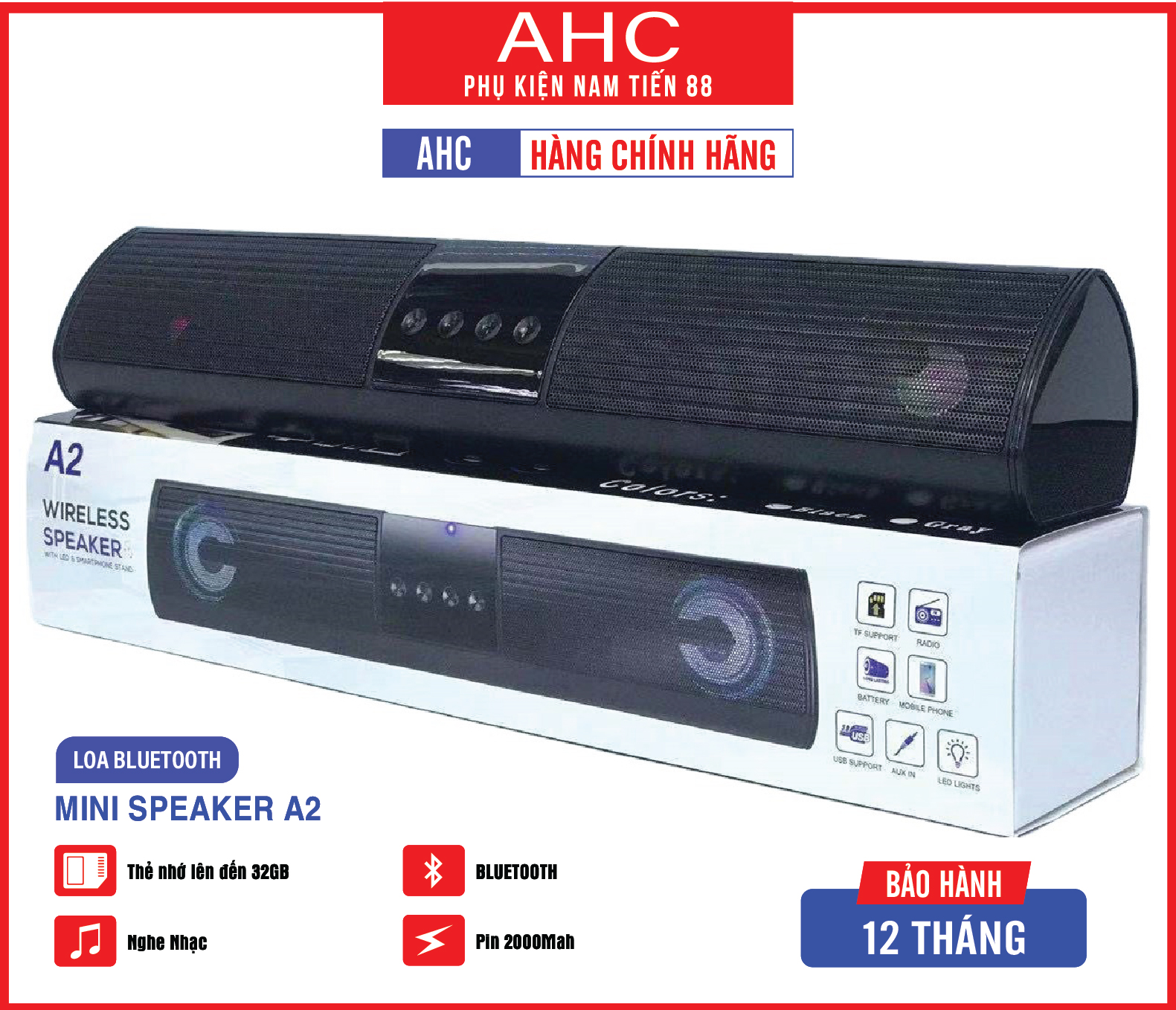 Loa Nghe Nhạc Bluetooth Mini Speaker A2