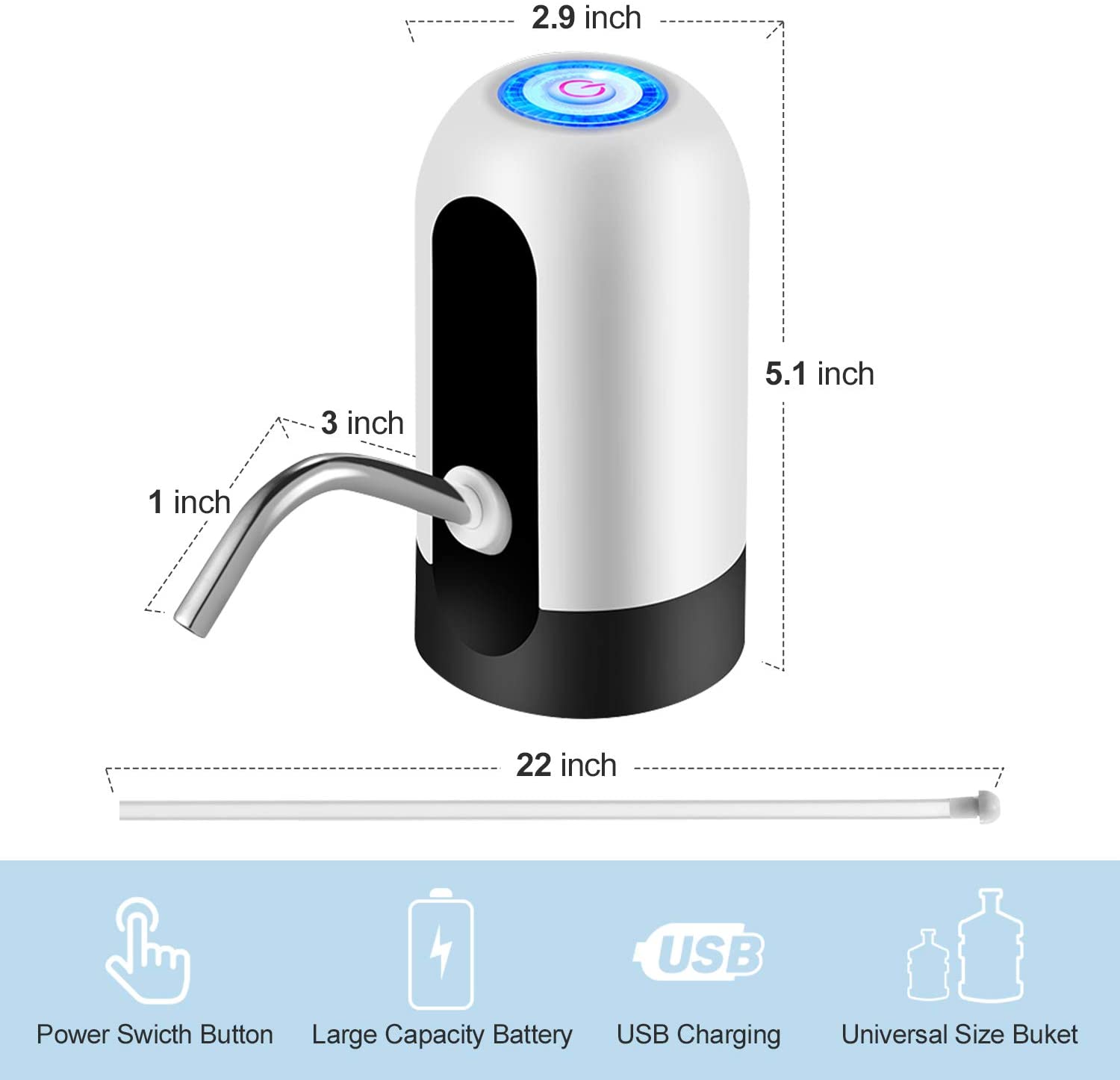 Máy bơm hút nước mini bình nước